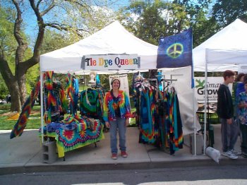 Here is my booth at Earthday!